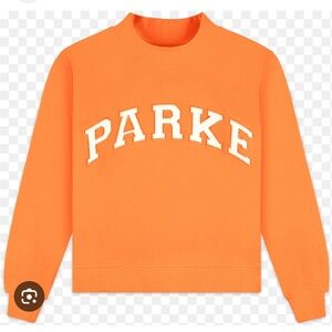 Parke Orange Creamsicle mock neck